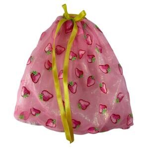 Barbie Pink Strawberry Organza Skirt Genuine Barbie Vintage Style